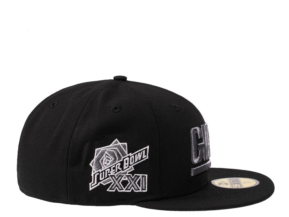 New Era New York Giants Super Bowl XXI Steel Black Edition 59Fifty Fitted Cap