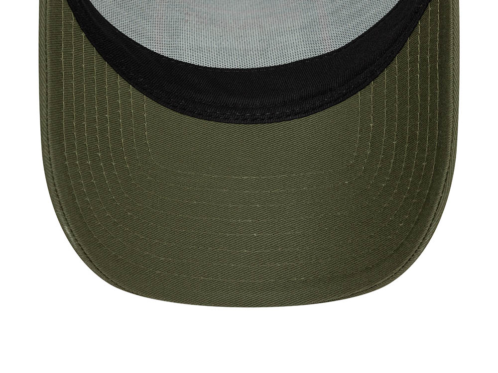 New Era Patch Olive 9Forty A Frame Trucker Snapback Cap