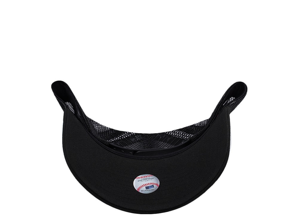 New Era Toronto Blue Jays Black On Black Edition 9Forty A Frame Trucker Snapback Cap