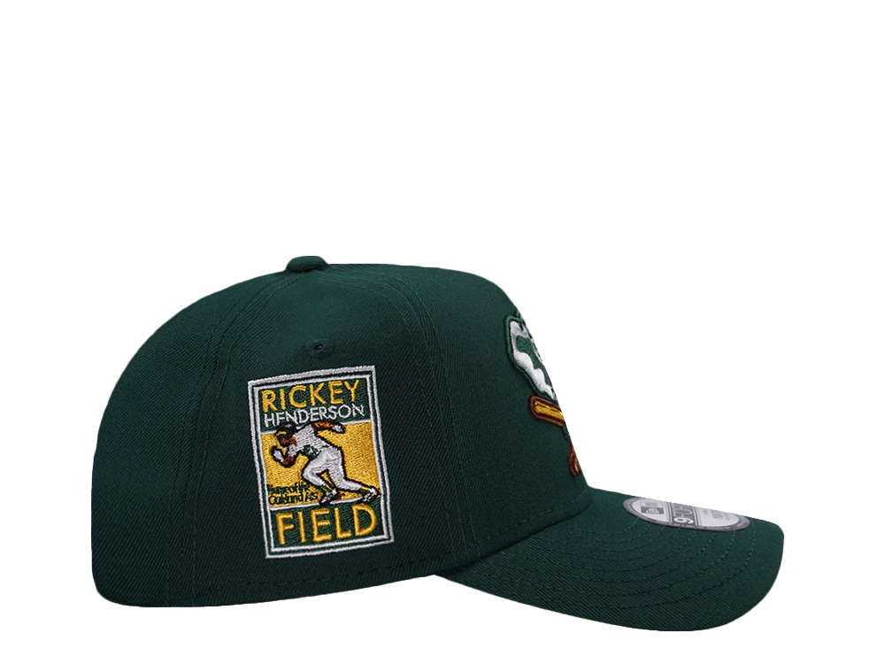 New Era Oakland Athletics Rickey Henderson Field Dark Green Prime Edition Kids 9Forty A Frame Snapback Cap