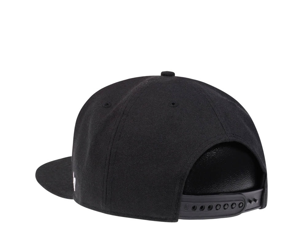 47Brand Anaheim Ducks Black Sure Shot Captain Snapback Cap
