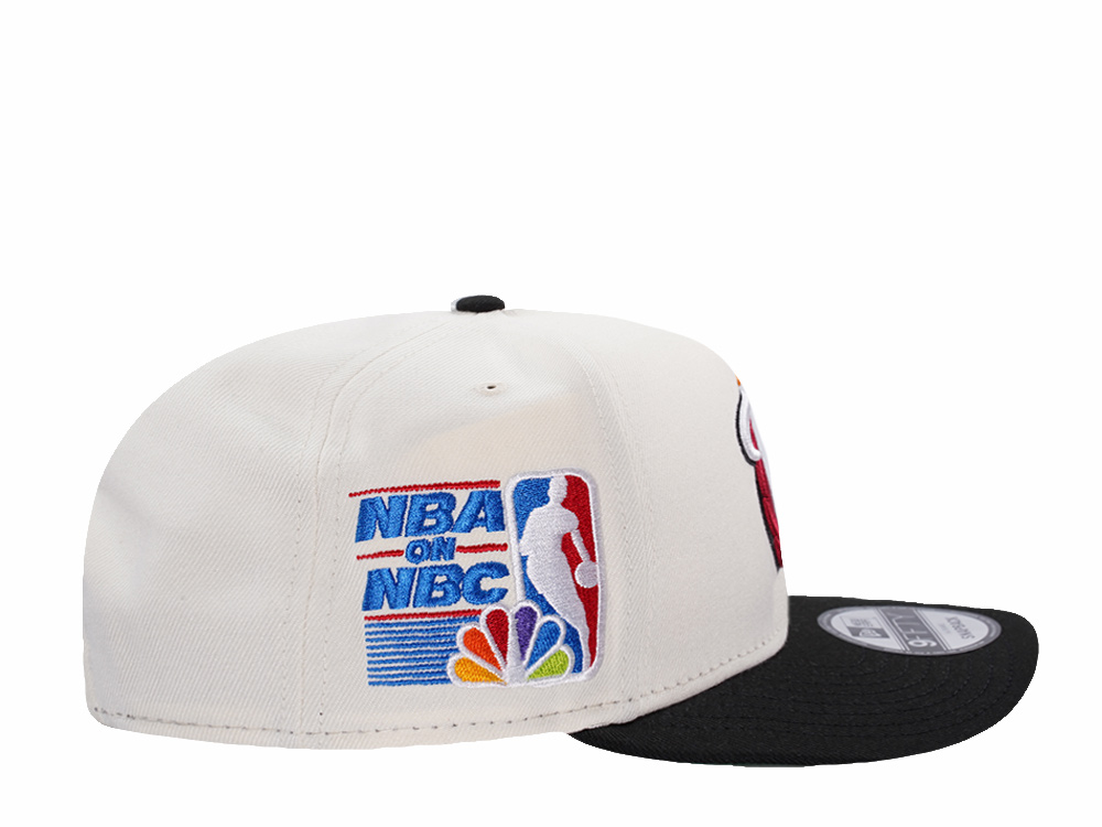 New Era Miami Heat NBA on NBA Chrome Two Tone Edition 9Fifty A Frame Snapback Cap