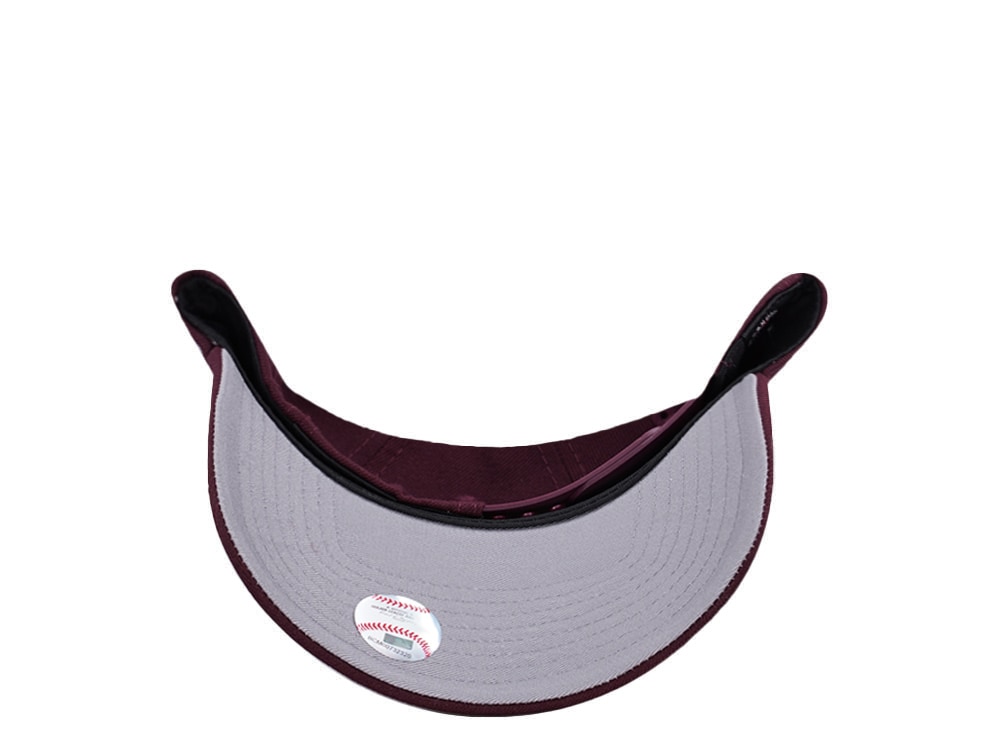New Era Toronto Blue Jays 50th Anniversary Maroon Prime Edition 9Forty A Frame Snapback Cap