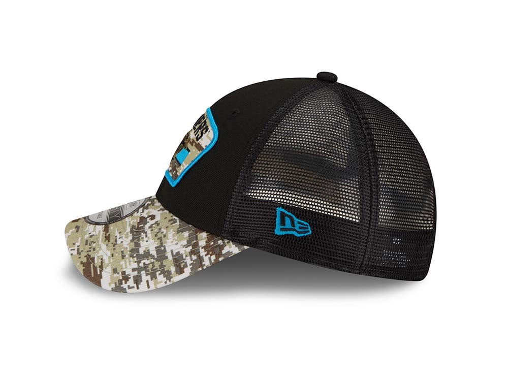 New Era Carolina Panthers Salute to Service 21 9Forty Trucker Snapback Cap
