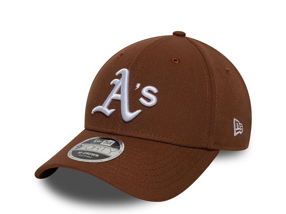 New Era Oakland Athletics Brown 9Forty M Crown Snapback Cap