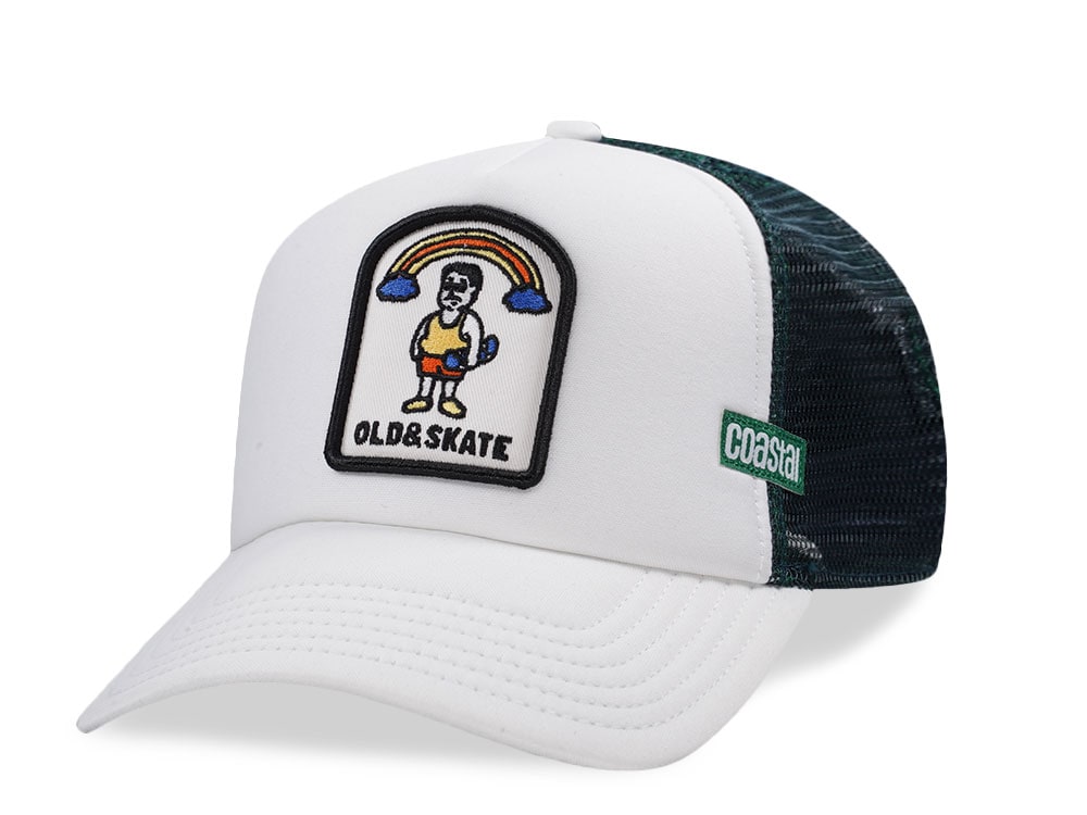 Djinns HFT Old & Skate White Trucker Snapback Cap