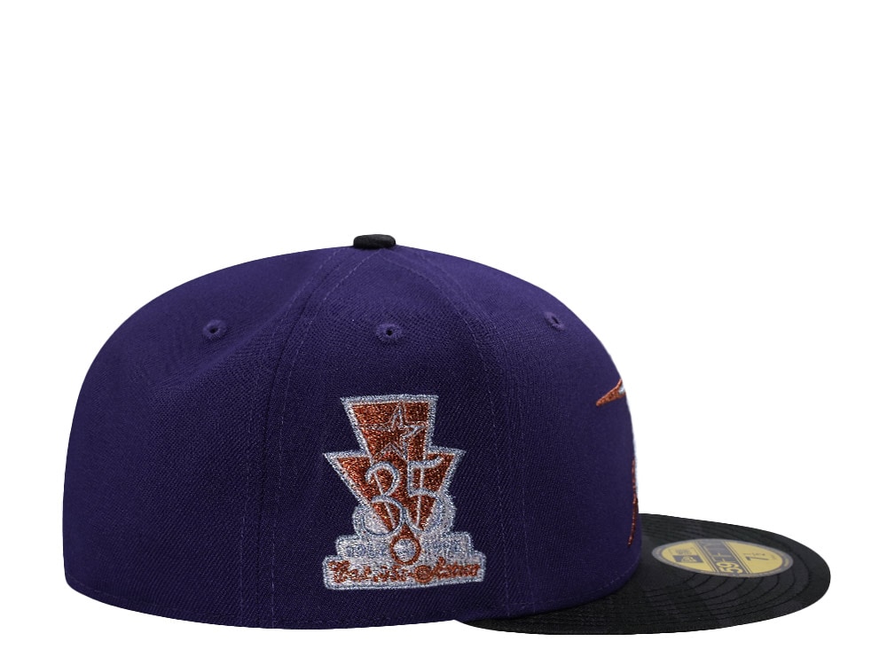 New Era Houston Astros 35th Anniversary Purple Two Tone Edition 59Fifty Fitted Cap