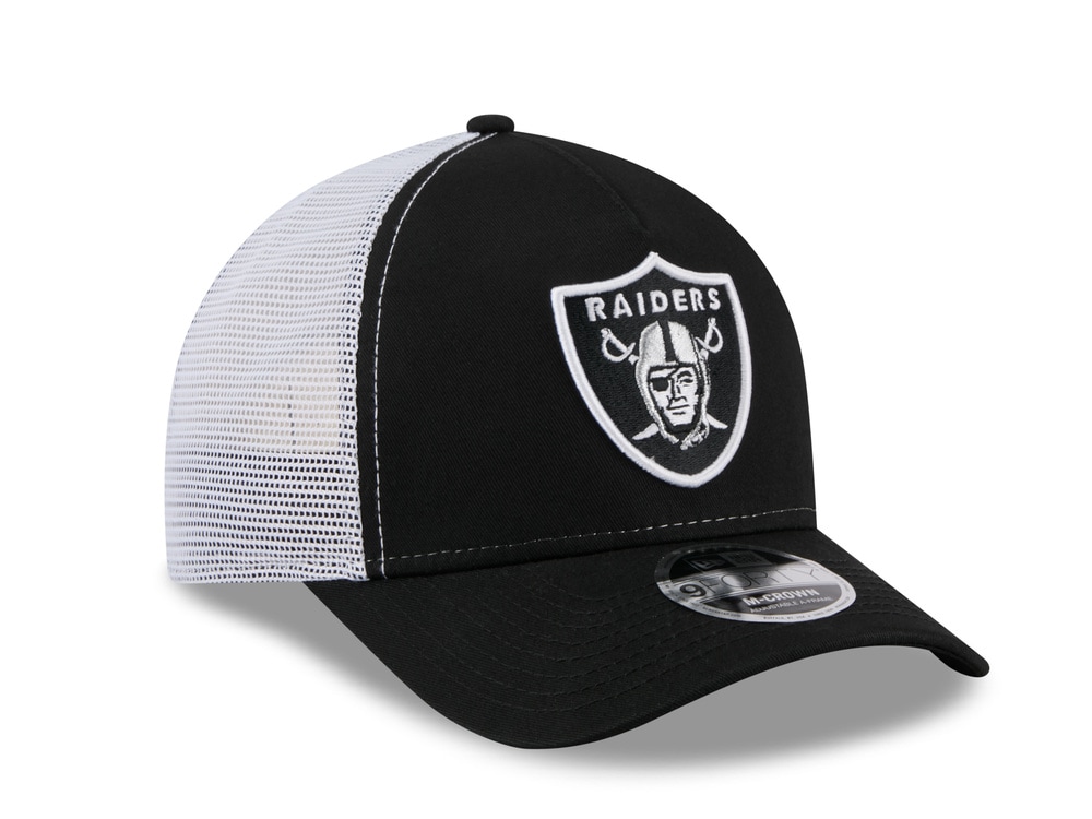 New Era Las Vegas Raiders Official Team Color Edition 9Forty M Crown A Frame Trucker Snapback Cap