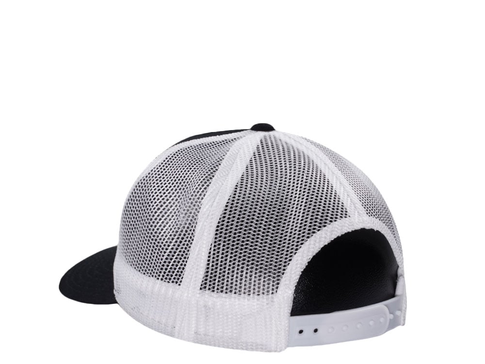 Brixton MFG Co Black and White Trucker Snapback Cap