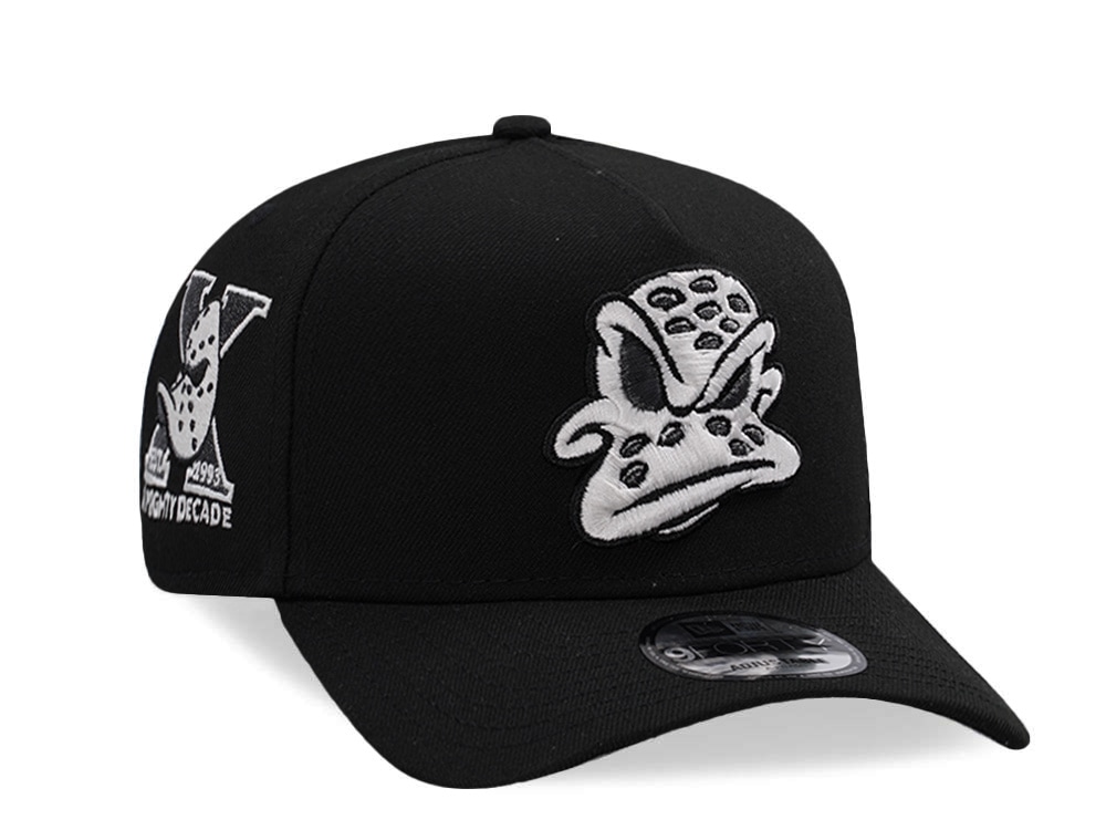 New Era Anaheim Ducks 10th Anniversary Black Prime Edition 9Forty A Frame Snapback Cap