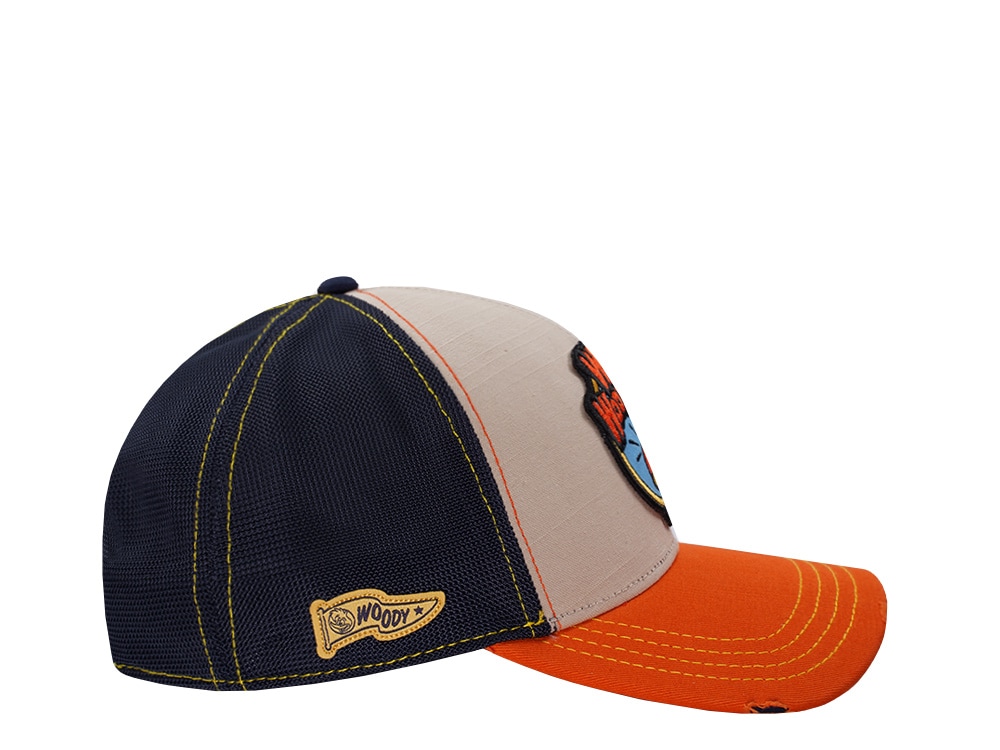 Capslab Woody Woodpecker Distressed Brown Trucker Snapback Cap