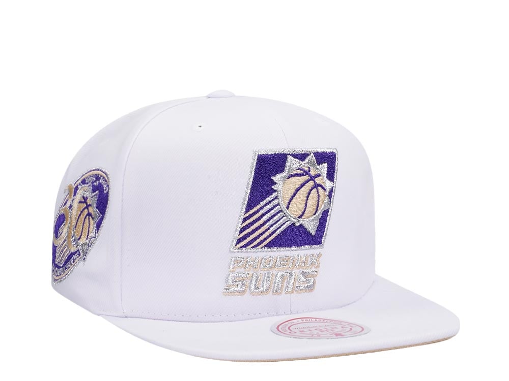 Mitchell & Ness Phoenix Suns 30th Anniversary Winter White Hardwood Classic Snapback Cap