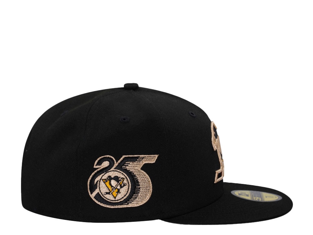 New Era Pittsburgh Penguins 25th Anniversary Black Throwback Edition 59Fifty Fitted Cap