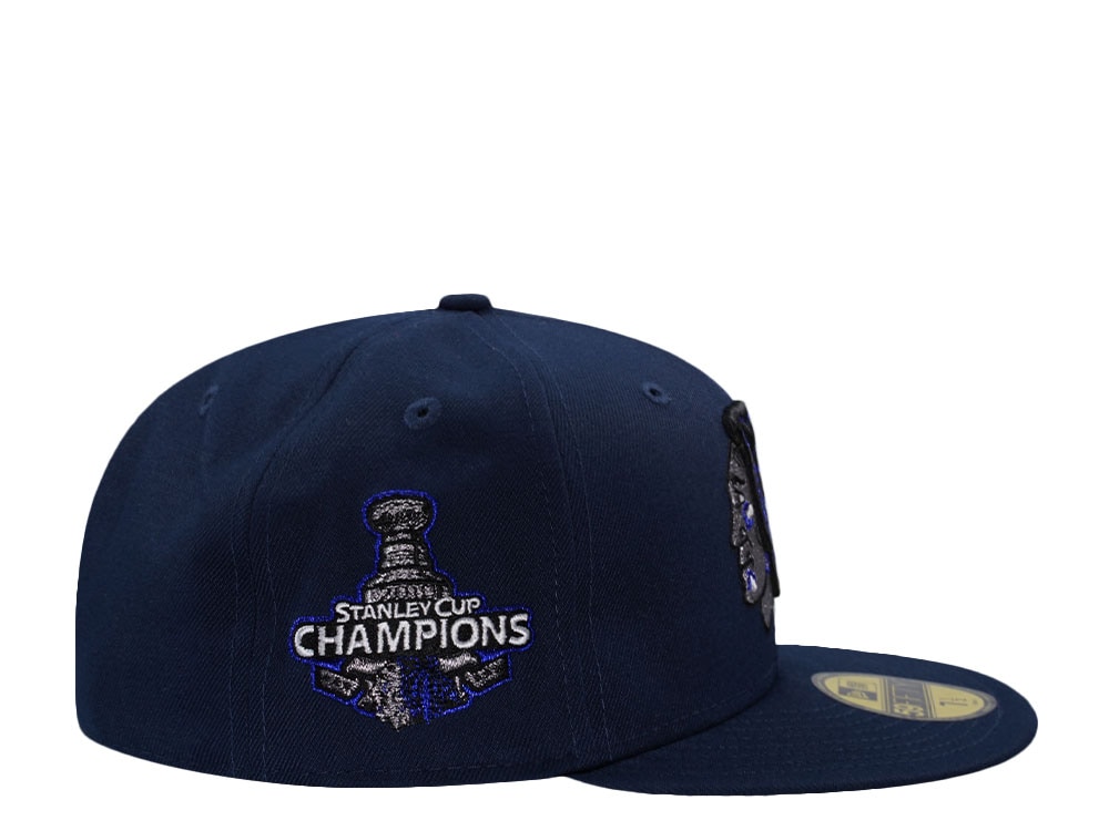 New Era Chicago Blackhawks Stanley Cup 2010 Blue Prime Edition 59Fifty Fitted Cap