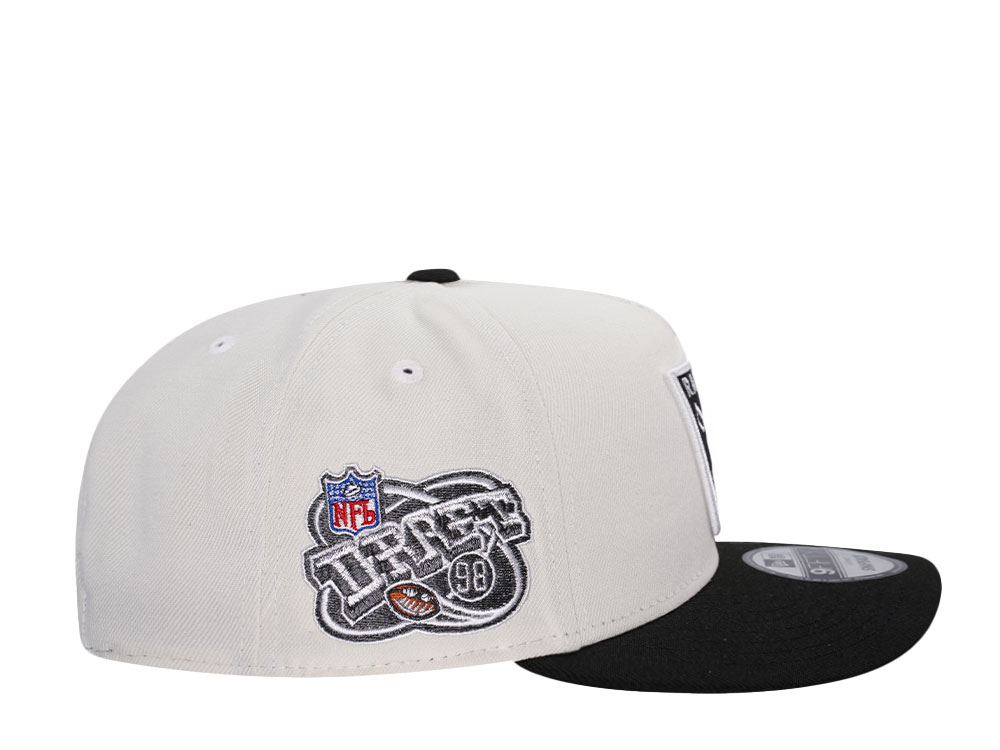 New Era Las Vegas Raiders Draft 1998 Chrome Two Tone Edition 9Fifty A Frame Snapback Cap