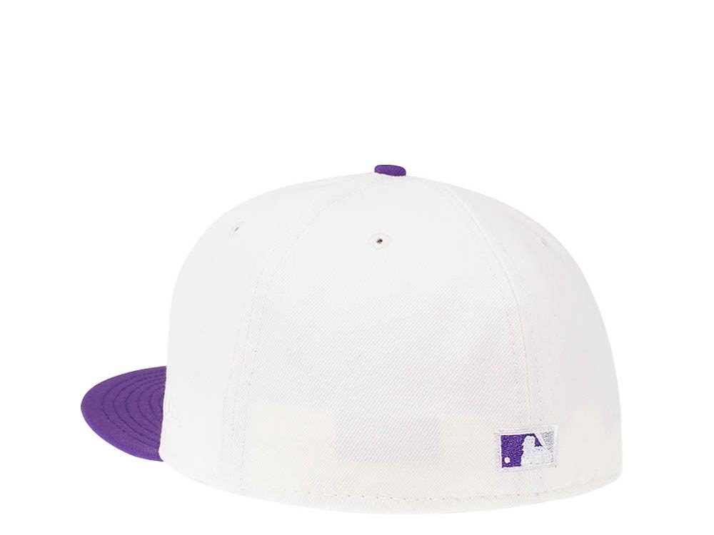 New Era Colorado Rockies 20th Anniversary Cream Two Tone Edition 59Fifty Fitted Cap