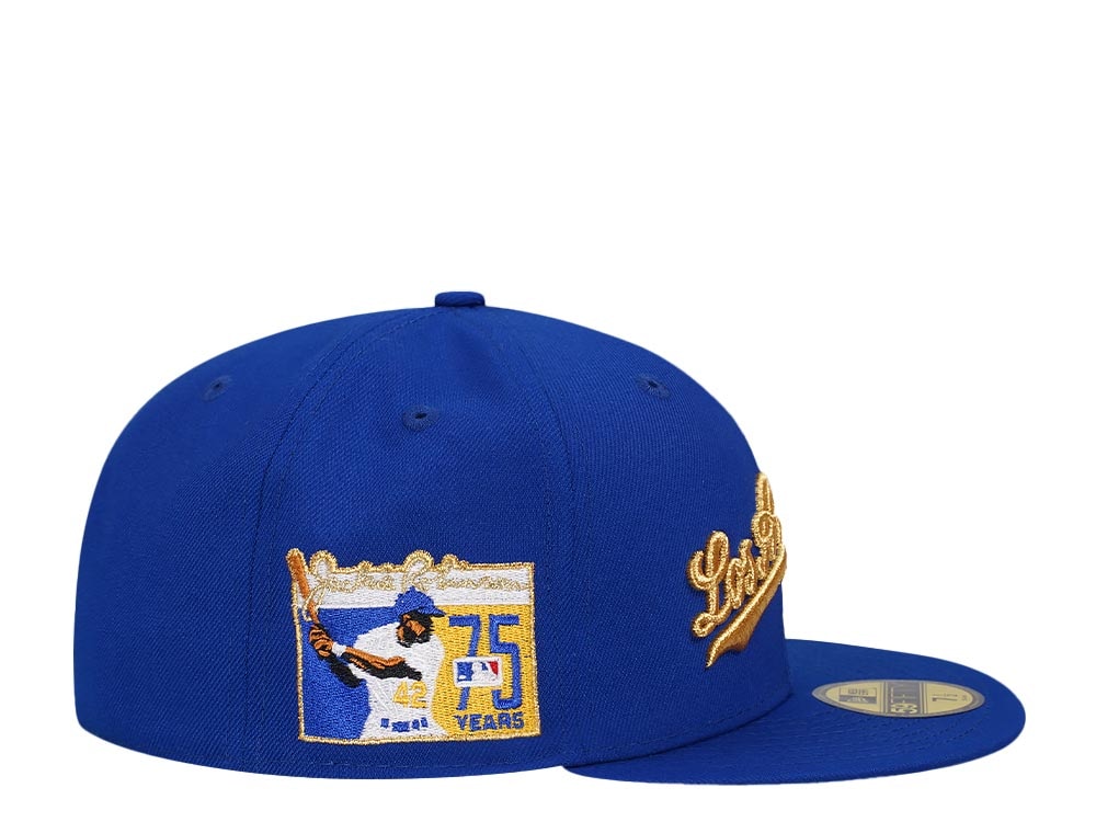 New Era Los Angeles Dodgers Jackie Robinson 75 Years Black Gold Edition 59Fifty Fitted Cap