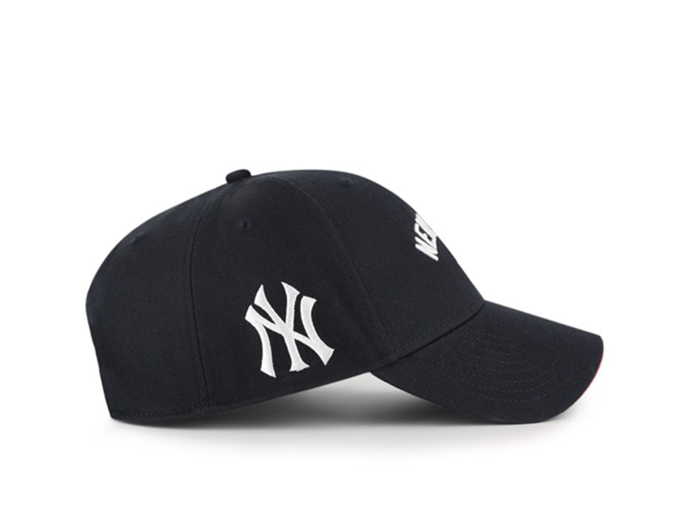 47 Brand New York Yankees Ballpark Script Navy Edition MVP Strapback Cap