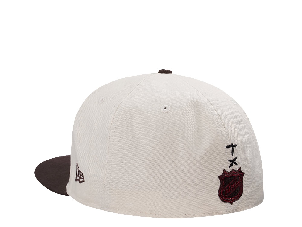 New Era Anaheim Ducks 10th Anniversary Canvas Chrome Two Tone Horror Edition 59Fifty Fitted Cap