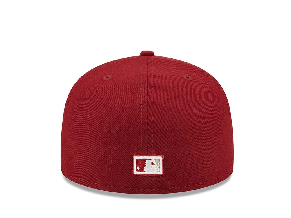 New Era Philadelphia Phillies 2x World Series Champions - Maroon Groovy Edition 59Fifty Fitted Cap