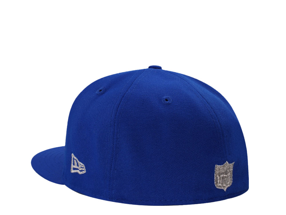 New Era Buffalo Bills Metallic Silver Blue Prime Edition 59Fifty Fitted Cap