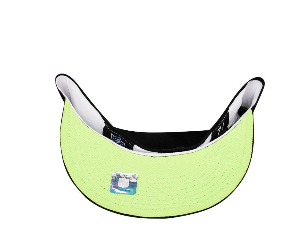 New Era Seattle Seahawks Super Bowl XL Black Neon Edition 59Fifty Fitted Cap