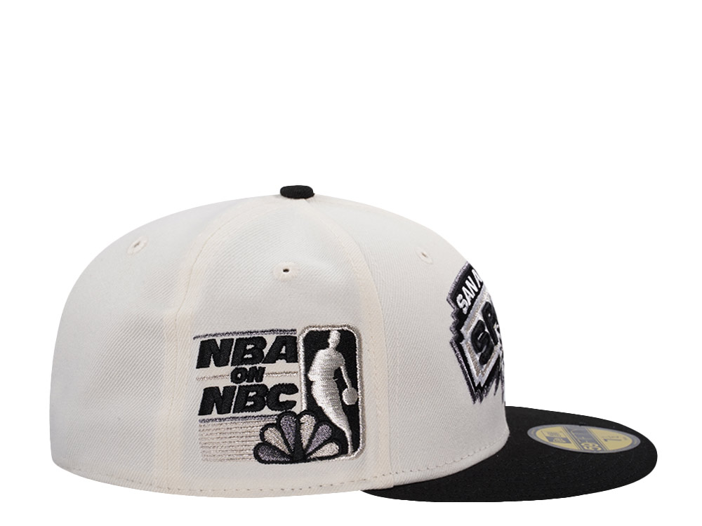 New Era San Antonio Spurs NBA on NBC Chrome Two Tone Edition 59Fifty Fitted Cap