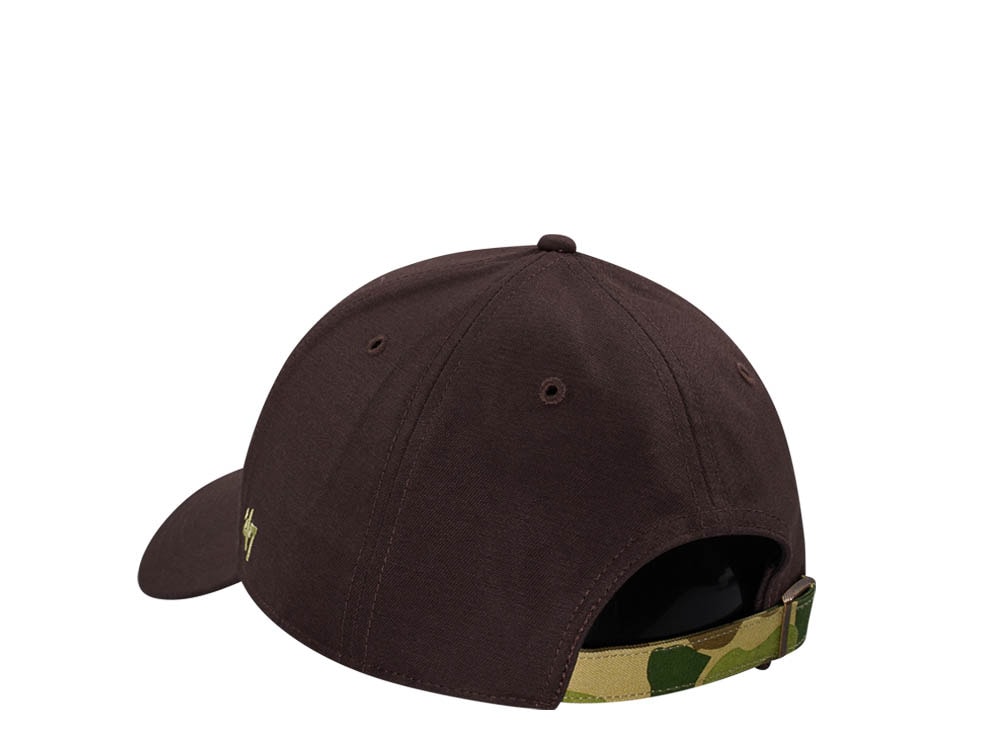 47Brand New York Yankees Brown Frog Skin Camo MVP Strapback Cap
