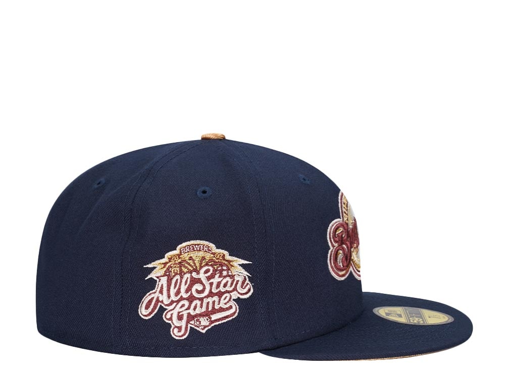 New Era Milwaukee Brewers All Star Game 2002 Cool Gold Edition 59Fifty Fitted Cap
