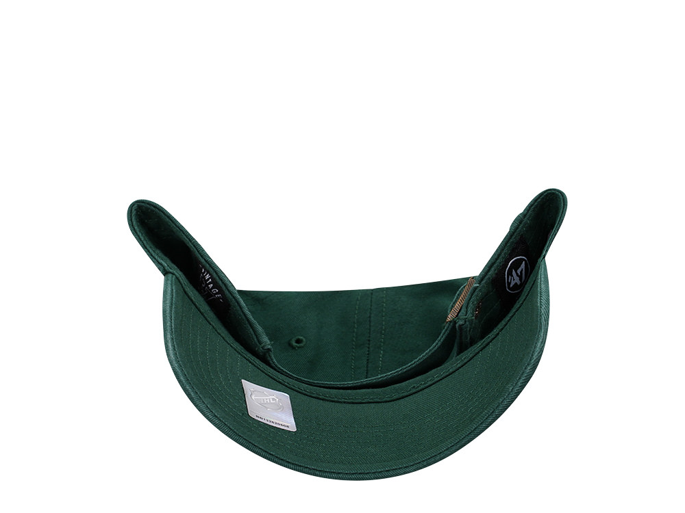 47Brand New Jersey Devils Vintage Dark Green Clean up Strapback Cap