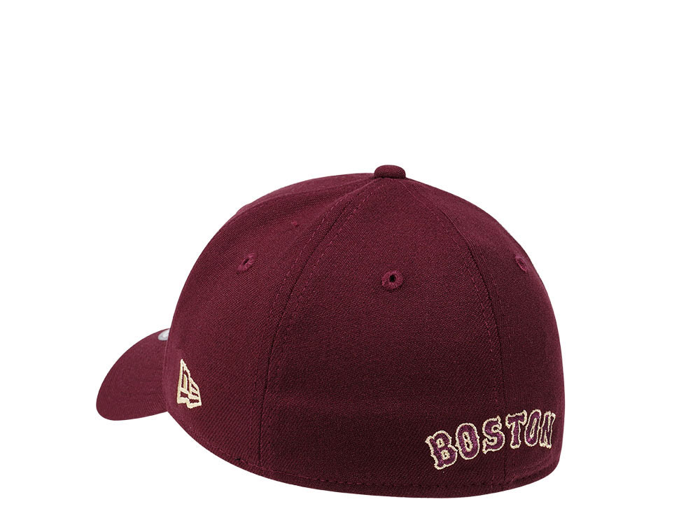 New Era Boston Red Sox Maroon Edition 39Thirty Stretch Cap