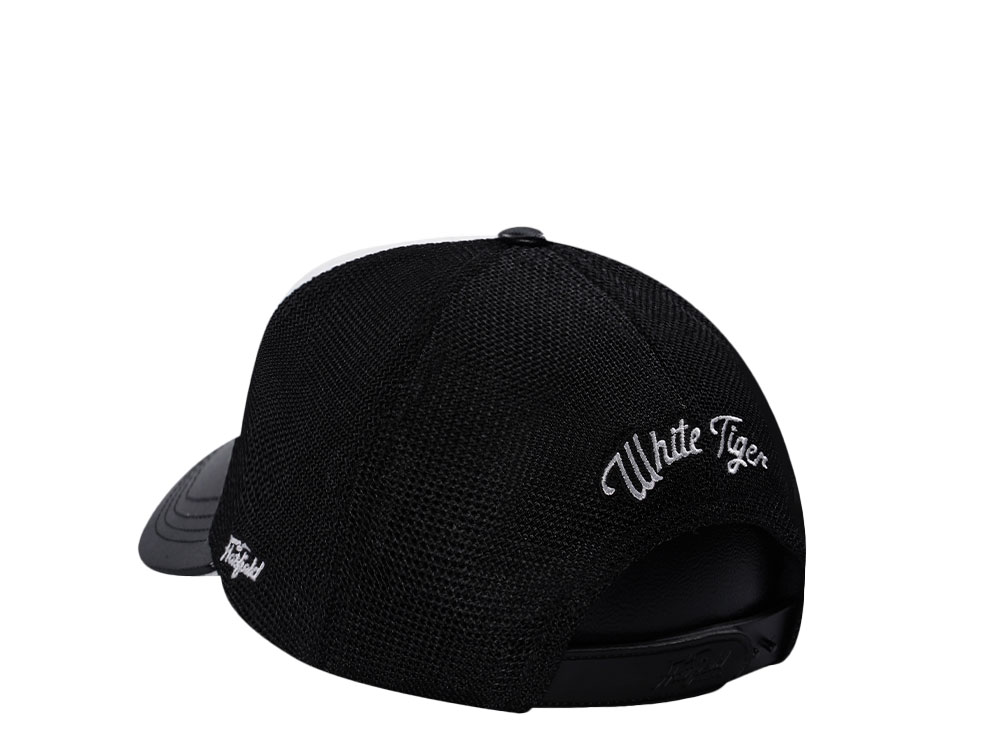 Hatfield White Tiger Black White Trucker Snapback Cap