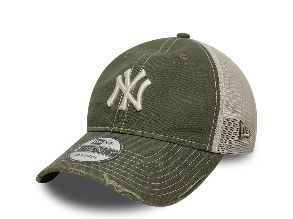 New Era New York Yankees Cotton Canvas 9Twenty Trucker Snapback Cap