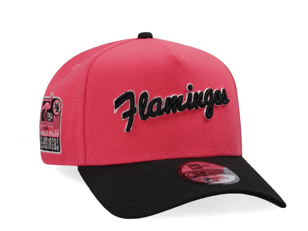New Era Miami Beach Flamingos 1954 Two Tone Edition 9Forty A Frame Snapback Cap