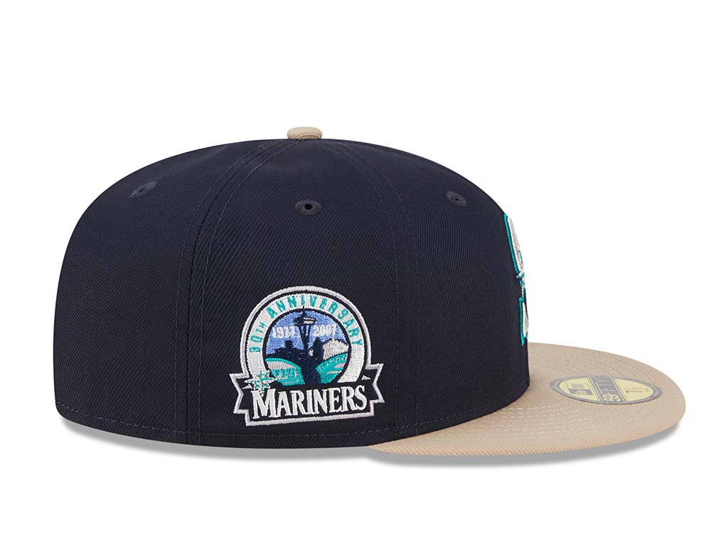 New Era Seattle Mariners 30th Anniversary Varsity Pin Two Tone Edition 59Fifty Fitted Cap