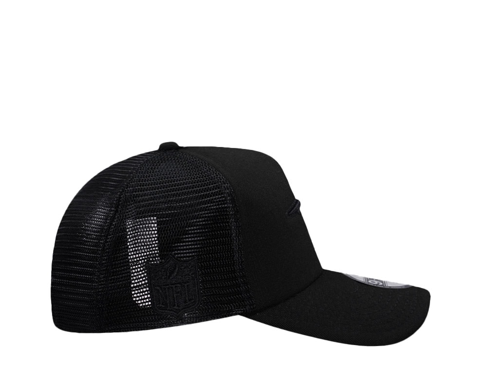 New Era New England Patriots Black Foam Trucker 9Forty A Frame Snapback Cap