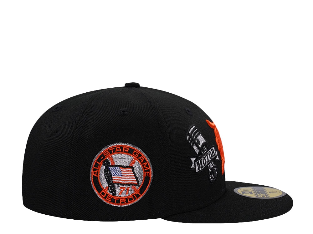 New Era Detroit Tigers All Star Game 1971 Motor City Black Prime Edition 59Fifty Fitted Cap