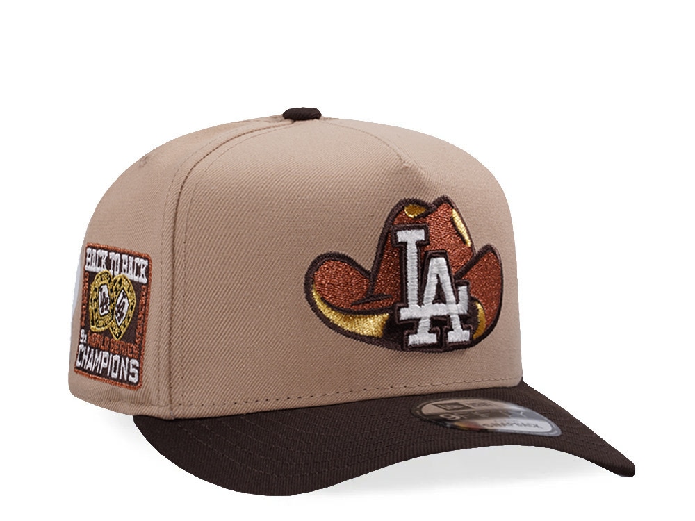New Era Los Angeles Dodgers Back to Back Camel Two Tone Edition 9Fifty A Frame Snapback Cap
