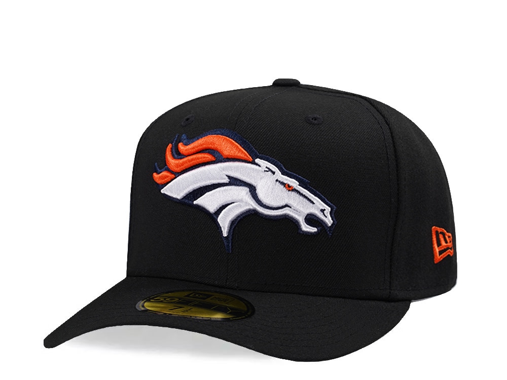 New Era Denver Broncos Black Prime Edition Pre Curved 59Fifty Fitted Cap