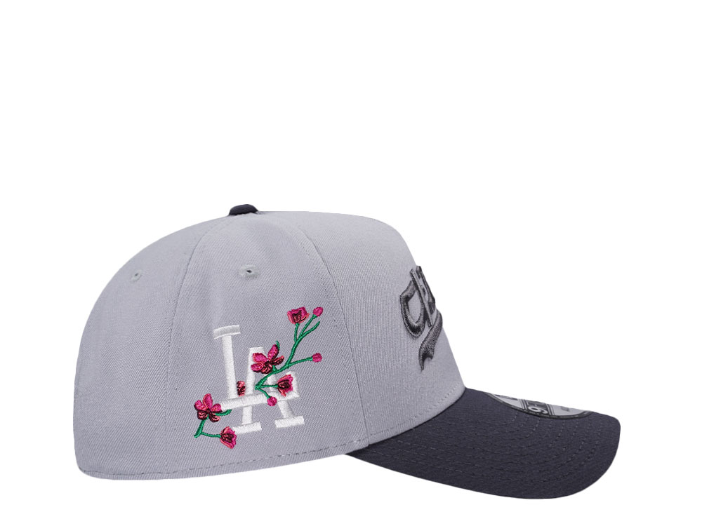 New Era Los Angeles Dodgers Cherry Blossom Grey Two Tone Edition 9Forty A Frame Snapback Cap