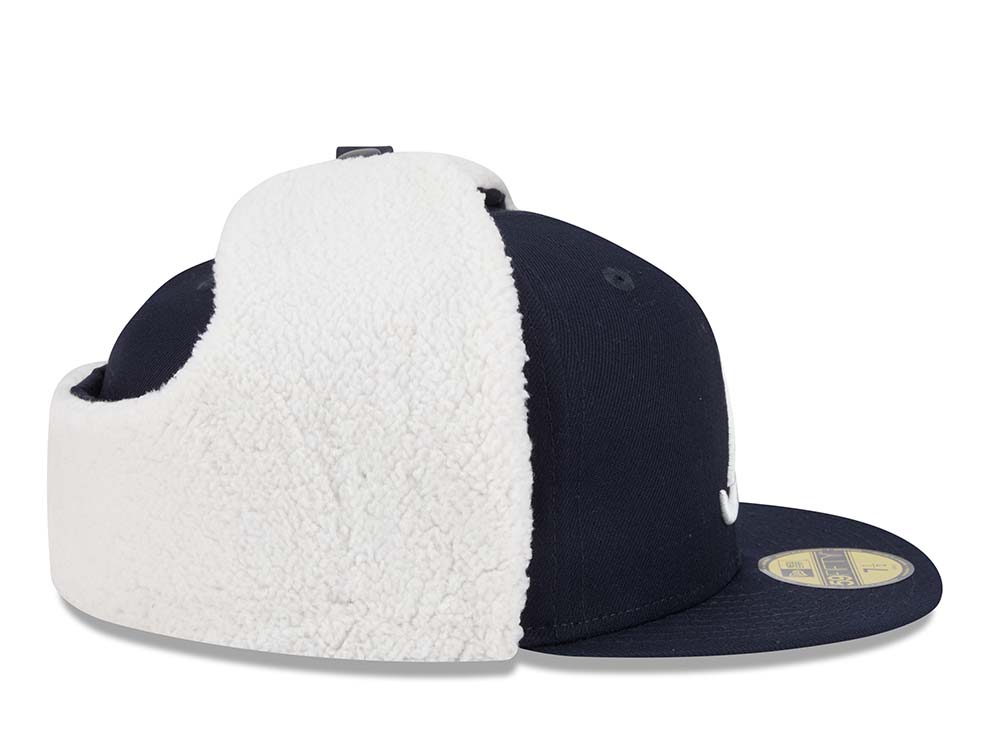 New Era Atlanta Braves Classic Navy 59Fifty Dogear Fitted Cap