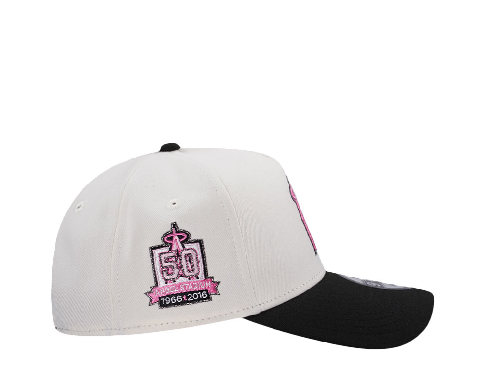New Era Anaheim Angels 50th Anniversary Chrome Pink Two Tone Edition 9Forty A Frame Snapback Cap