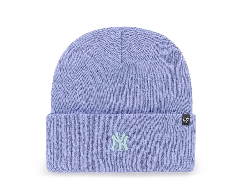 47Brand New York Yankees Lavender Base Runner Cuff Knit