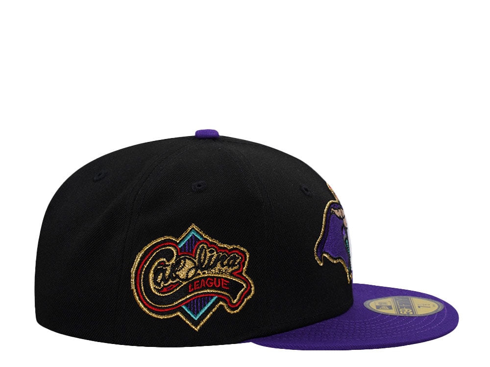 New Era Lynchburg Hill Cats Carolina League Black Prime Edition 59Fifty Fitted Cap