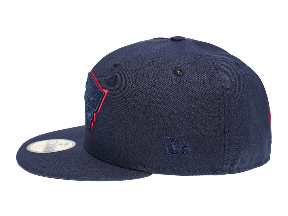 New Era New England Patriots Blue Tonal 59Fifty Fitted Cap