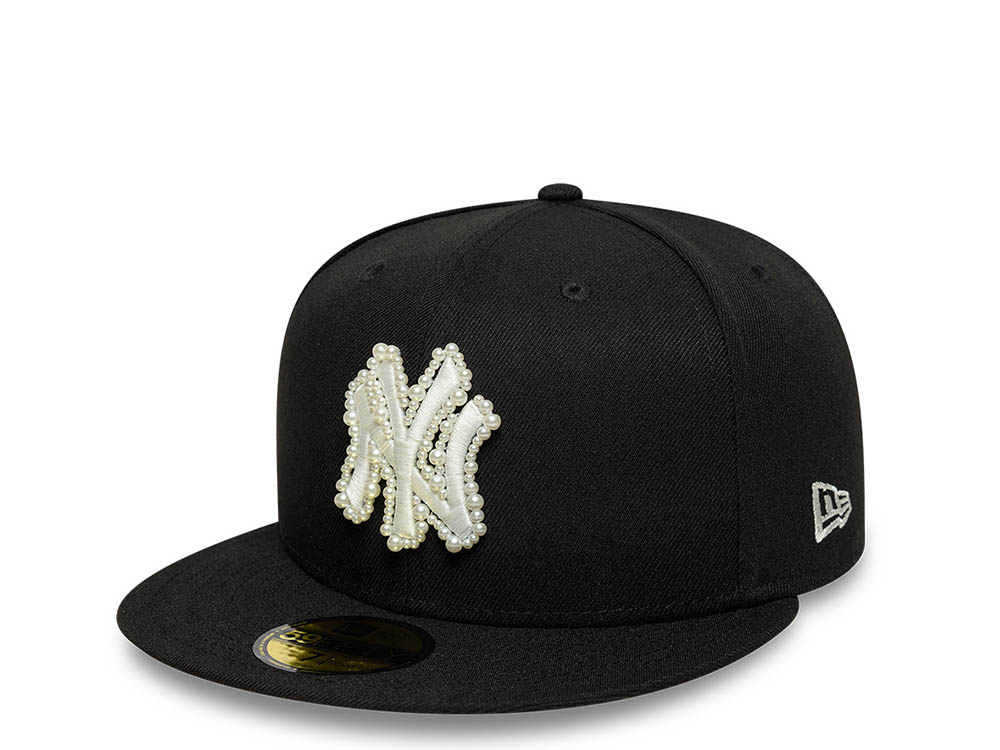 New Era New York Yankees Faux Pearl Black Prime Edition 59Fifty Fitted Cap