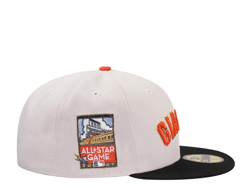 New Era San Francisco Giants All Star Game 2007 Stone Throwback Two Tone Edition 59Fifty Fitted Cap