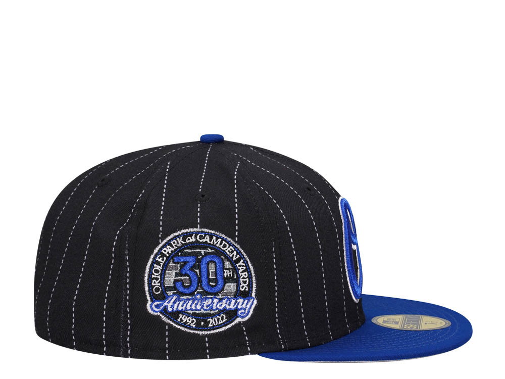 New Era Baltimore Orioles 30th Anniversary Pinstripe Two Tone Edition 59Fifty Fitted Cap