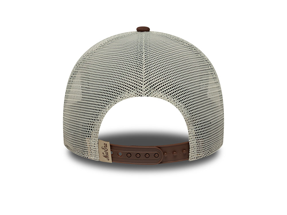 New Era Patch Brown Edition 9Forty A Frame Trucker Snapback Cap