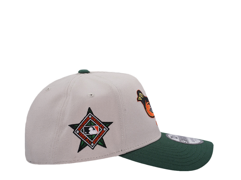 New Era Baltimore Orioles All Star Game 1993 Stone Two Tone Edition 9Forty A Frame Snapback Cap